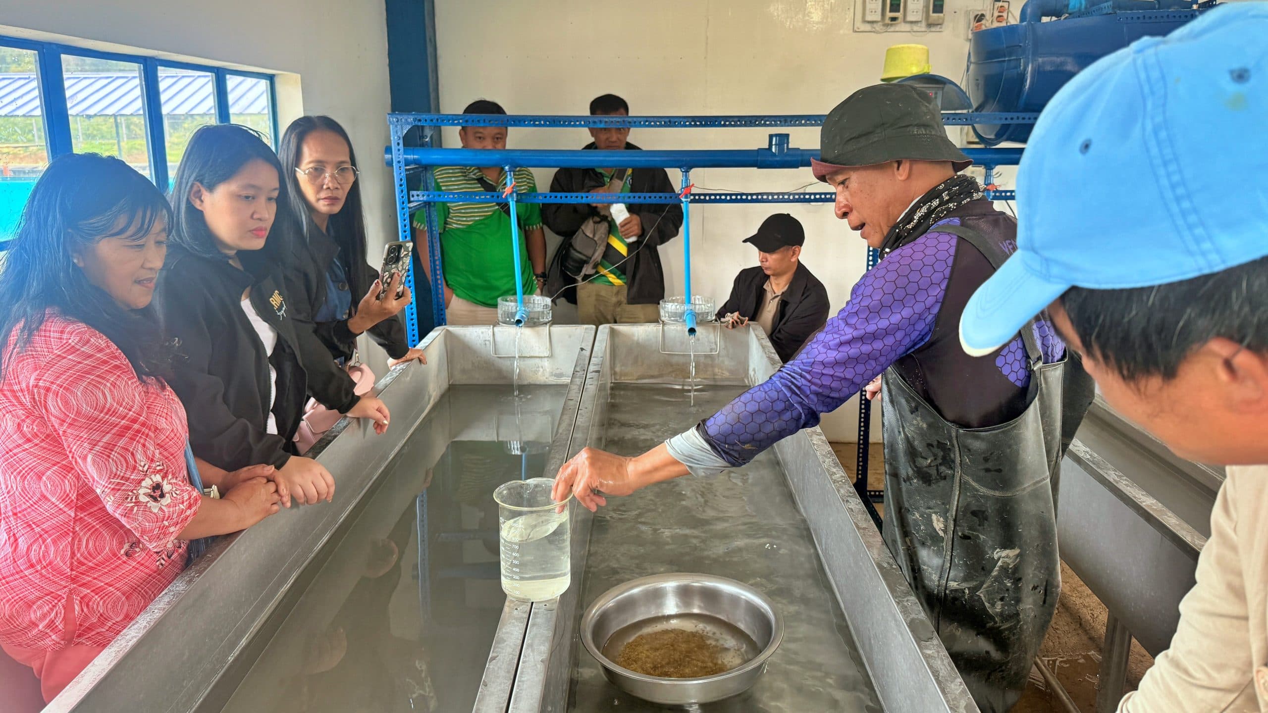BFAR-CAR Brought Cordillera Fisherfolk Leaders to a Working Hatchery and a Crayfish Farm to Show What Aquaculture Innovation Looks Like in Practice